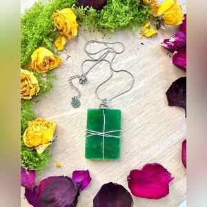 Jade Pendant Necklace  – Handmade Crystal Jewelry